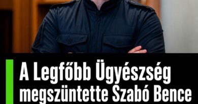 A Legfőbb Ügyészség megszüntette Szabó Bence volt nyomozó százados gyanúsítotti jogállását