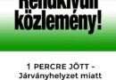 1 PERCE JÖTT – Súlyos járványhelyzet miatt karantén lép életbe Magyarországon