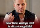 Bohár Dániel keményen üzent:Ha a tiszások megpróbálják letartóztatni Orbán Viktort, azt mi, fideszesek nem fogjuk csendben nézni!