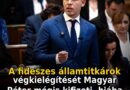A fideszes államtitkárok végkielégítését Magyar Péter mégis kifizeti, hiába volt a fenyegetőzés